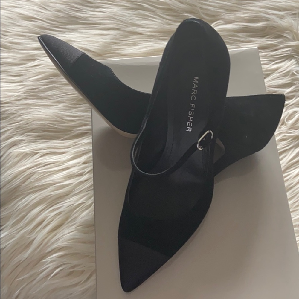 Black Pointed Toe With Adjustable Strap - image 2